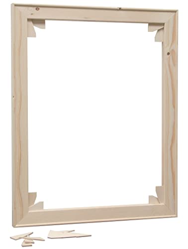 Deknudt Bilderrahmen S335, Keilrahmen Keilrahmen aus naturfarbigem Holz für Größe 50x70cm von Deknudt Frames