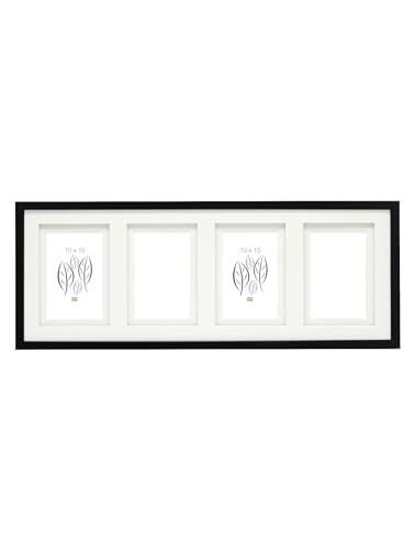 Deknudt Frames Bilderrahmen Collage für 4 Bilder Schwarz mit Doppel-Passepartout Bildgröße 10x15 cm Holz MDF Holz Collage S65KK2 P4 10x15cm Deknudt Frames Bilderrahmen Collage für 4 Bilder Schwarz mit Doppel-Passepartout Bildgröße 10x15 cm Holz MDF Holz Collage S65KK2 P4 10x15cm von Deknudt Frames