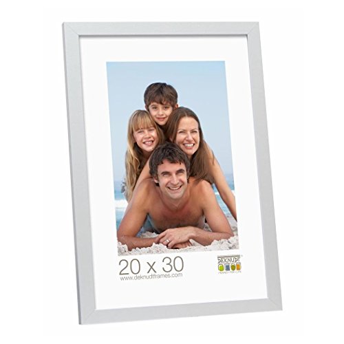 Deknudt Frames S44CD1-40.0X60.0 Bilderrahmen, Holz/MDF, Schlichter Stil, schmal, 63,5 x 43,5 x 1,47 cm, silberfarben von Deknudt Frames