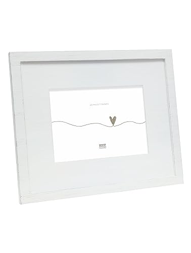 Deknudt Frames S67KS1P1 Bilderrahmen mit Passepartout, Holz, 15 x 20 cm, Weiß von Deknudt Frames