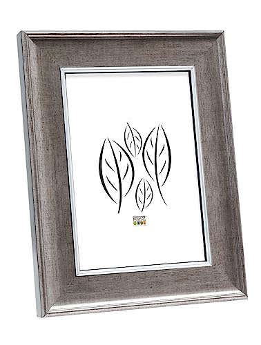 Deknudt S46ED1_24.0x30.0 Bilderrahmen, Holz, versilbert, 24 x 30 cm von Deknudt Frames