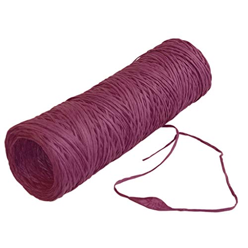 Funny-Paper-Twine - Papierschnur - gefärbt - Dekoband - Bastelband - Geschenkband - Aubergine - 3 mm Breite - 270 m Länge ca. 300 g - 22227-3-270-38 von Deko AS GmbH