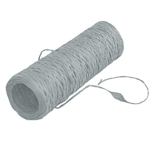 Funny-Paper-Twine - Papierschnur - gefärbt - Dekoband - Bastelband - Geschenkband - Grau - 3 mm Breite - 270 m Länge ca. 300 g - 22227-3-270-75 von Deko AS GmbH