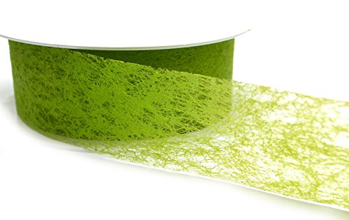 Dekoband VLIES OLIV Grasgrün 4 cm x 50 m Grün Vliesband Dekovlies 40 mm Geschenkband Olivgrün Ostern Tischdeko Hochzeit Kartengestaltung Basteln von Deko Angels