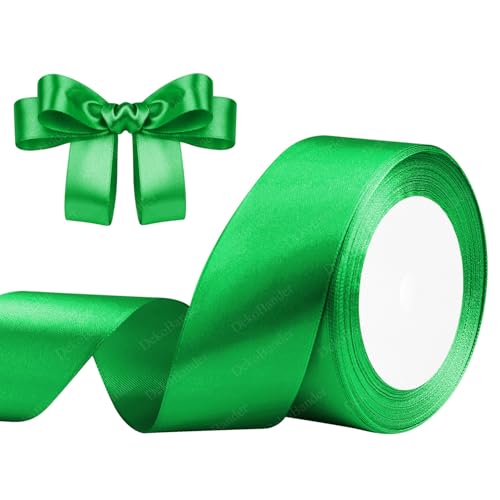 Geschenkband Grün 40mm x 23m Satinband Grün Schleifenband Geschenkband Satinbänder für Geschenkverpackungen, Basteln, DIY, Nähen, Brautparty-Dekoration, Christbaumschmuck Geschenkband Grün 40mm x 23m Satinband Grün Schleifenband Geschenkband Satinbänder für Geschenkverpackungen, Basteln, DIY, Nähen, Brautparty-Dekoration, Christbaumschmuck von DekoBander