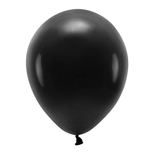 10 Stück ECO-Luftballons Pastell in Schwarz 30cm von DekoHaus