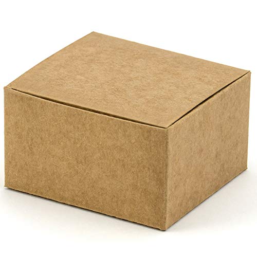 10 Stück Geschenkbox aus Kraftpapier Schachtel Tischdeko PUDP24 von DekoHaus