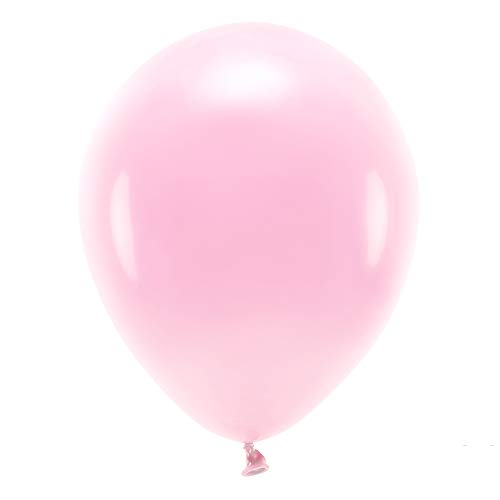 100 Stück ECO-Luftballons Pastell in Hellrosa 30cm Partyzubehör von DekoHaus