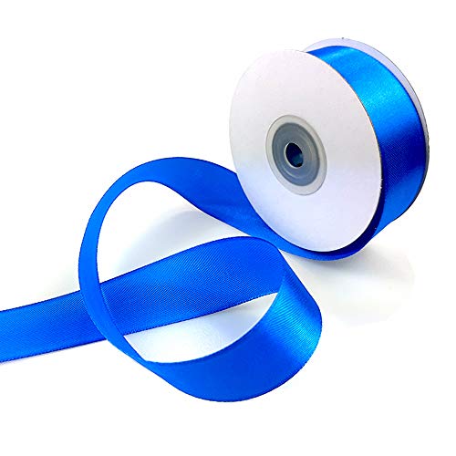 25mm x 25m Rolle Satinband Geschenkband Schleifenband Dekoband Satin Band (Blau) von DekoHaus