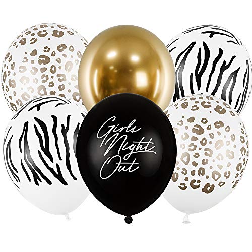 6 Stück Luftballons Set Girls Night Out 30cm Partyzubehör von DekoHaus