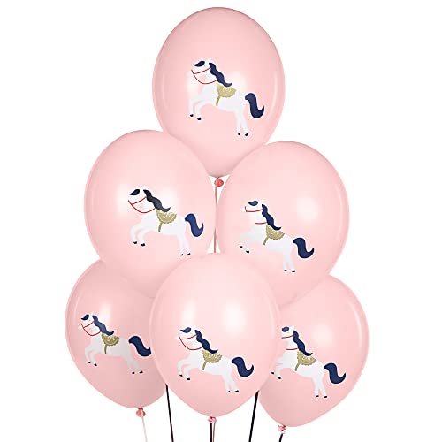 6 Stück Strong Luftballons Set Pferd 30cm Partyzubehör von DekoHaus