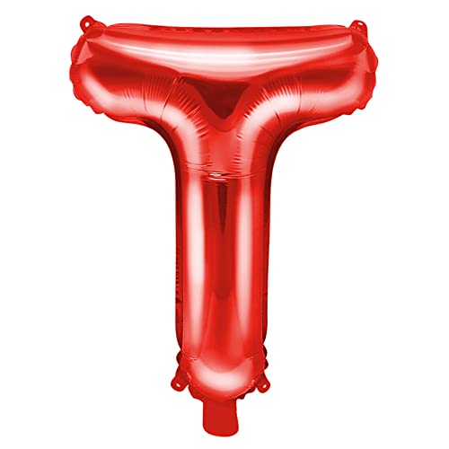 Folienballon Buchstabe T in Rot 35cm von DekoHaus
