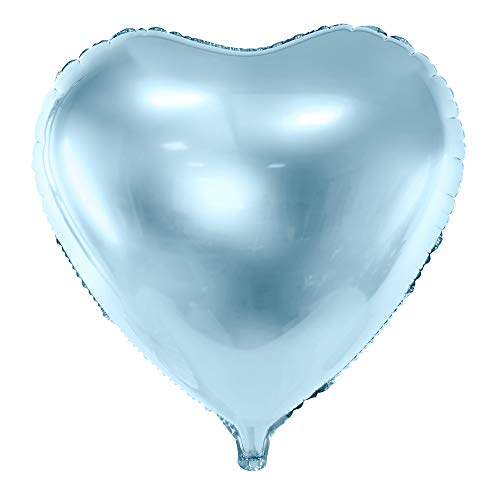 Folienballon Herz (45 cm, Hellblau) von DekoHaus
