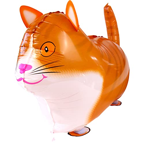 DekoRex Airwalker Walking Pets Folienballon Tier Ballon Deko (Katze) von DekoRex