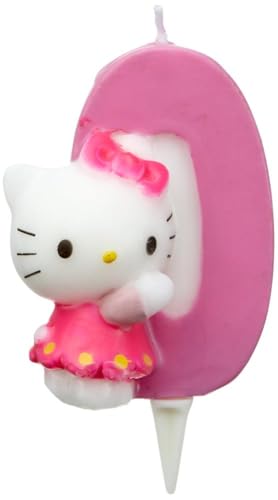 Dekoback Kuchenkerze Zahl 0 Hello Kitty von Dekoback