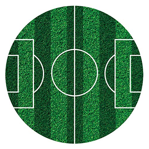 Dekora - 231359 Fußball Tortenaufleger aus zuckerfreiem Esspapier - 16 cm von dekora
