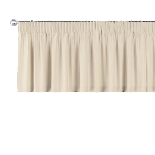 Dekoria Kurzgardine mit Kräuselband Schal Gardine Dekoschal 260 × 40 cm Creme von Dekoria