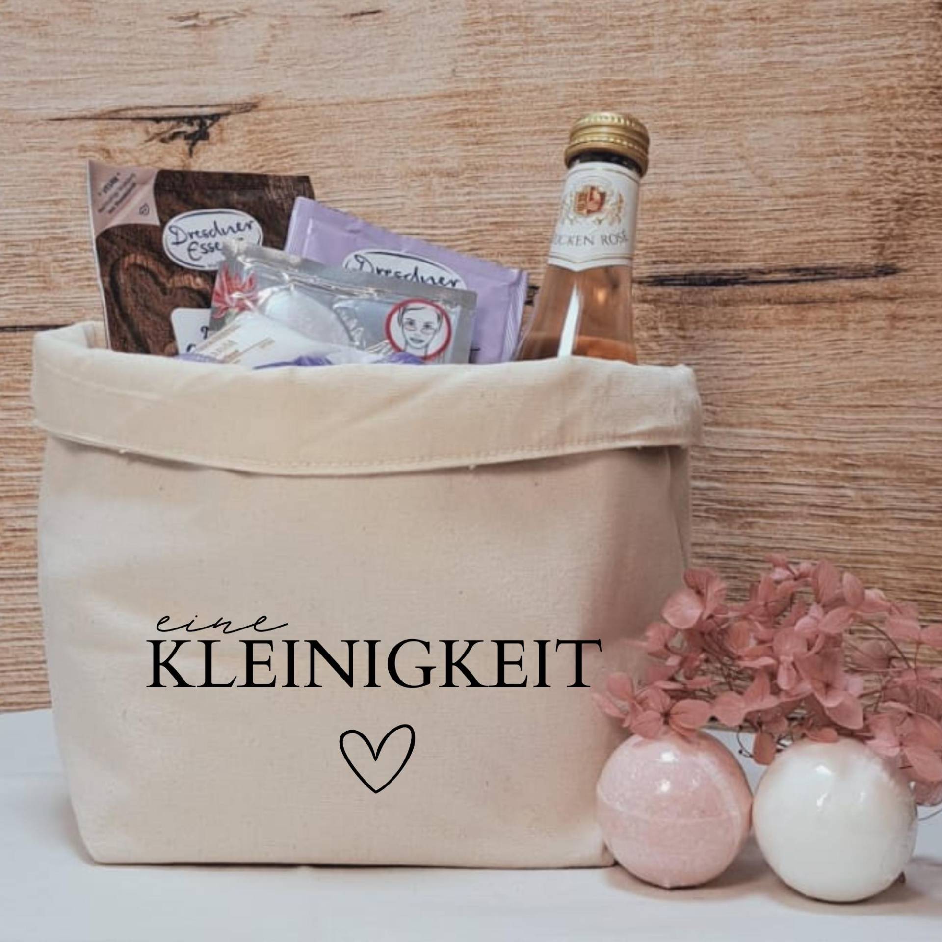 Geschenkkörbchen/Geschenkkorb Zum Selbstbefüllen "Eine Kleinigkeit" von Dekozauberstueberl