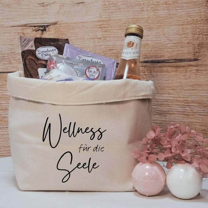 Geschenkkörbchen/Geschenkkorb Zum Selbstbefüllen "Wellness Für Die Seele" von Dekozauberstueberl