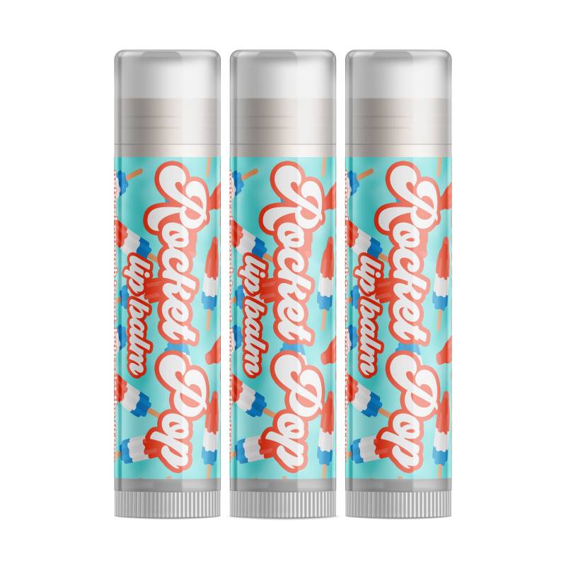 Delight Naturals Rocket Pop Lippenbalsam - Dreierpack von DelightNaturals