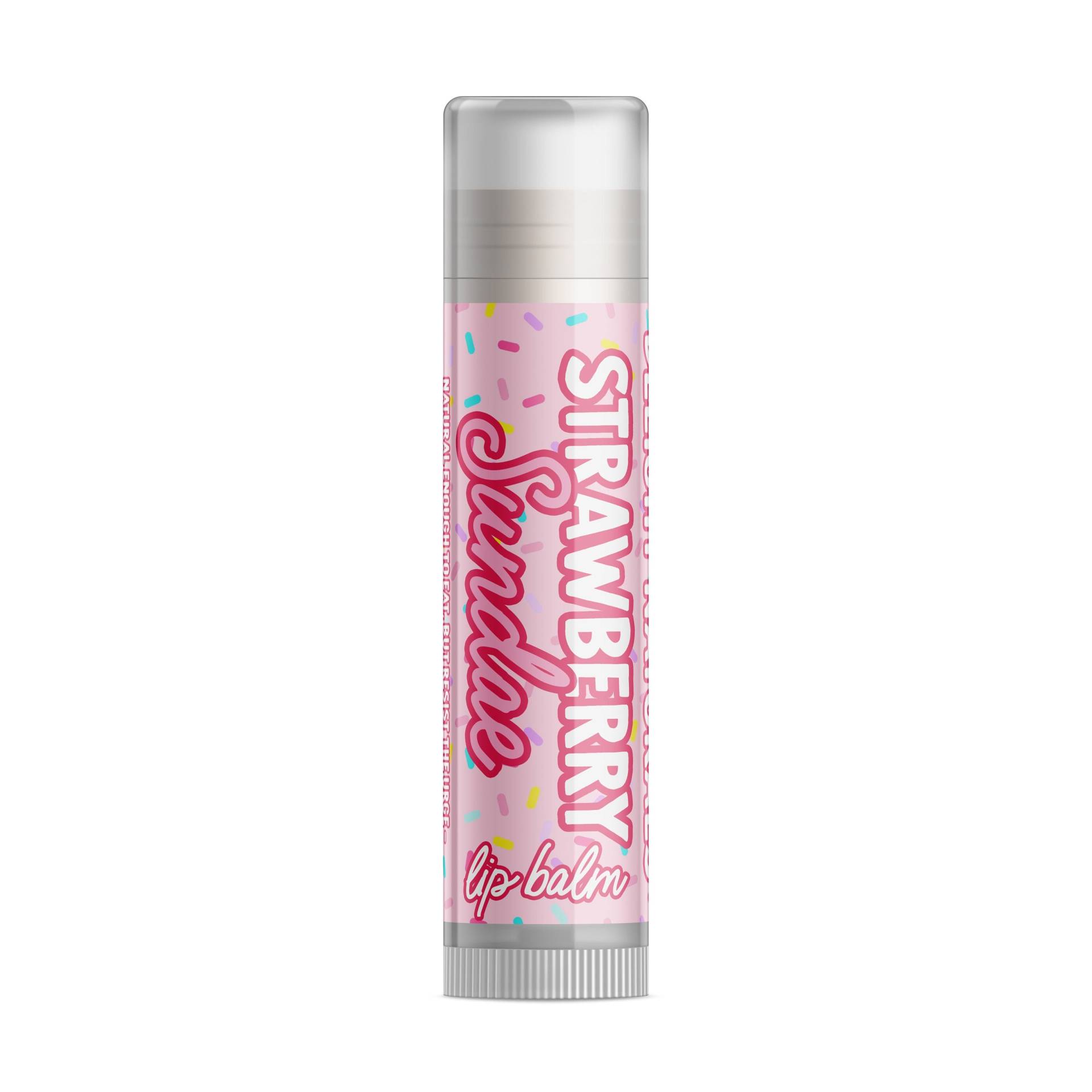 Delight Naturals Strawberry Sundae Lippenbalsam - Single Tube von DelightNaturals