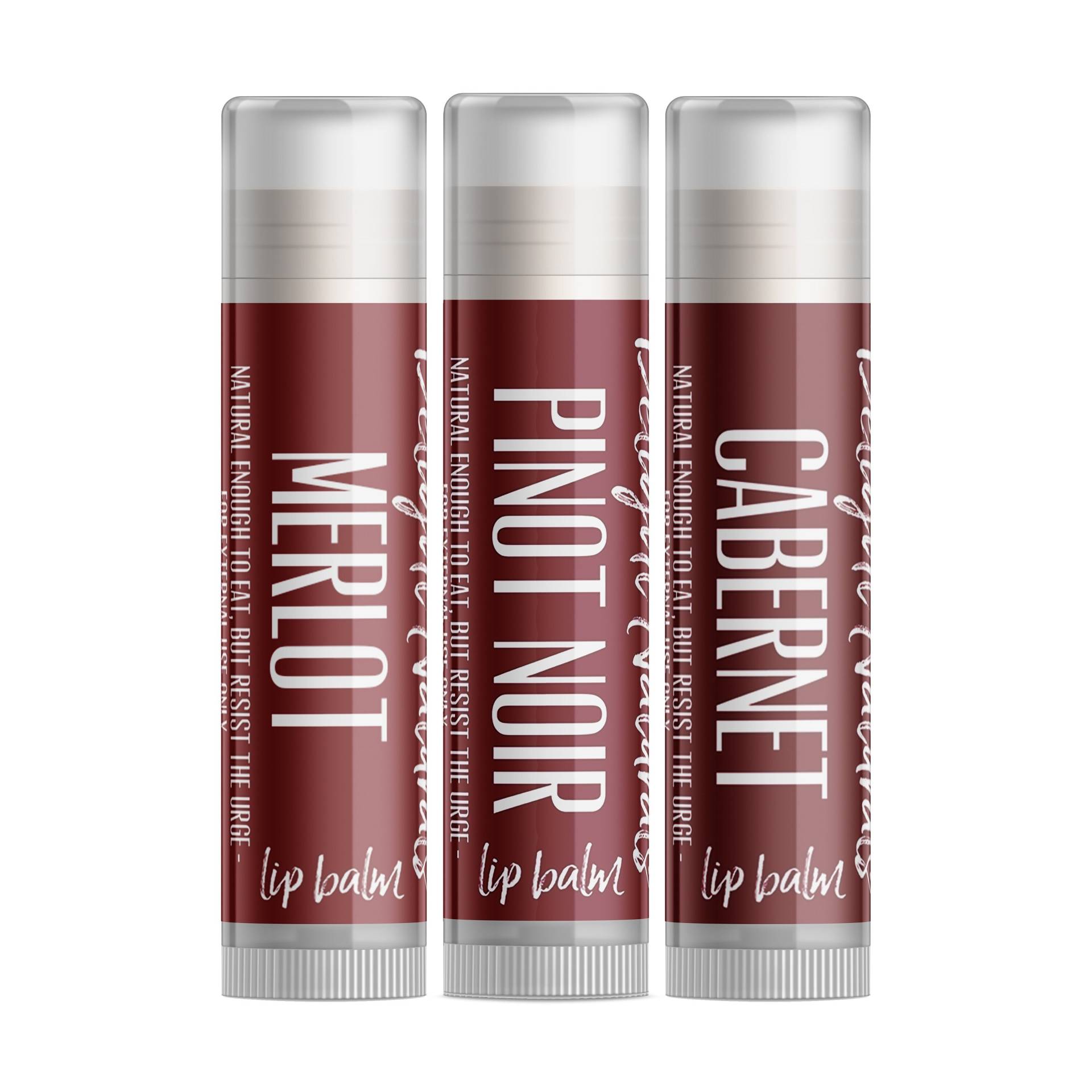 Delight Naturals Rotwein Lippenbalsam Set von DelightNaturals