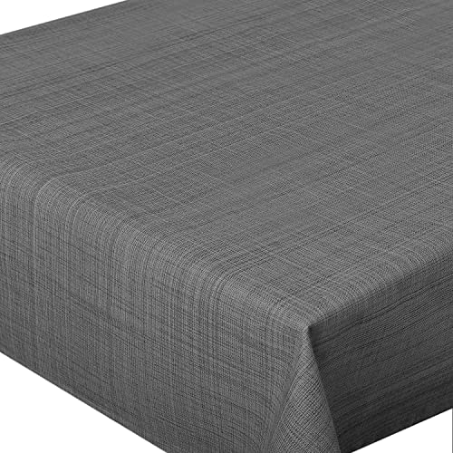 Tischdecke Samba Home, anthrazit, 140x280 cm, Fleckschutz, abwaschbar, für Indoor und Outdoor von Delindo Lifestyle