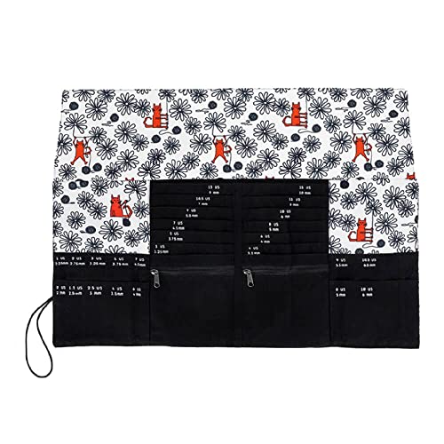 Della Q 104109 Needle Case, Black/White/Red, Einheitsgröße von Della Q