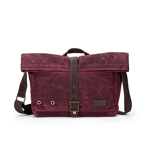 Della Q 99621 Canvas Bag, Leder, Red, Einheitsgröße von Della Q