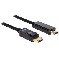 DeLOCK DisplayPort/HDMI Kabel 2,0 m schwarz, 1 St. von Delock