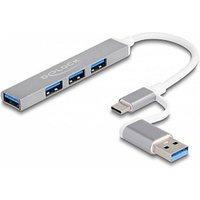 DeLOCK USB-Hub 4-fach silber von Delock