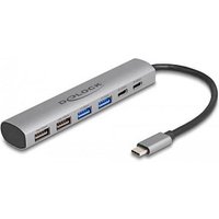 DeLOCK USB-Hub 6-fach grau von Delock