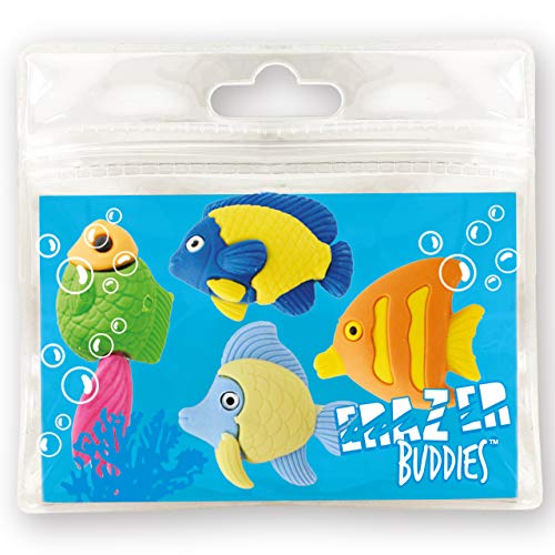 Erazer Buddies - Riff-Fisch von Deluxebase. Riff-Fisch Radiergummis und neuartiges Briefpapier für Mädchen und Jungen. Buntes Radiergummi-Set, ideal für Büro- und Schulmaterial von Deluxebase