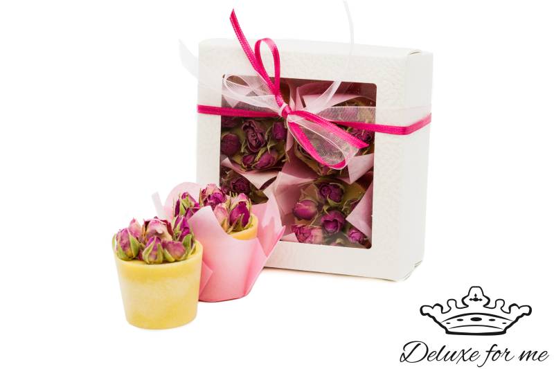 115.83Eur/1Kg Badepralinen Rose Im Geschenkeset von Deluxeforme