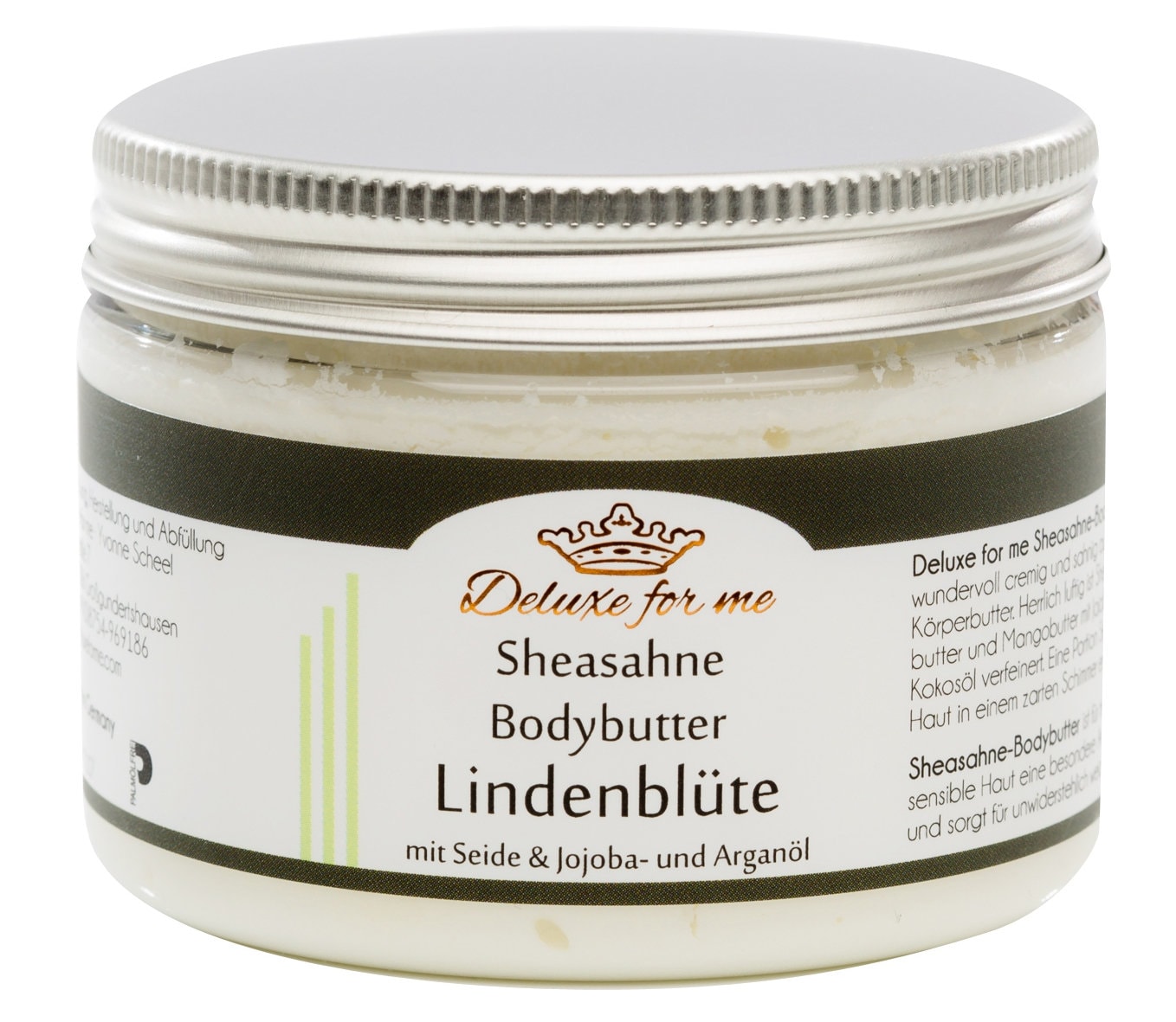 194.29Eur/1Kg Bodybutter - Sheasahne Lindenblüte von Deluxeforme