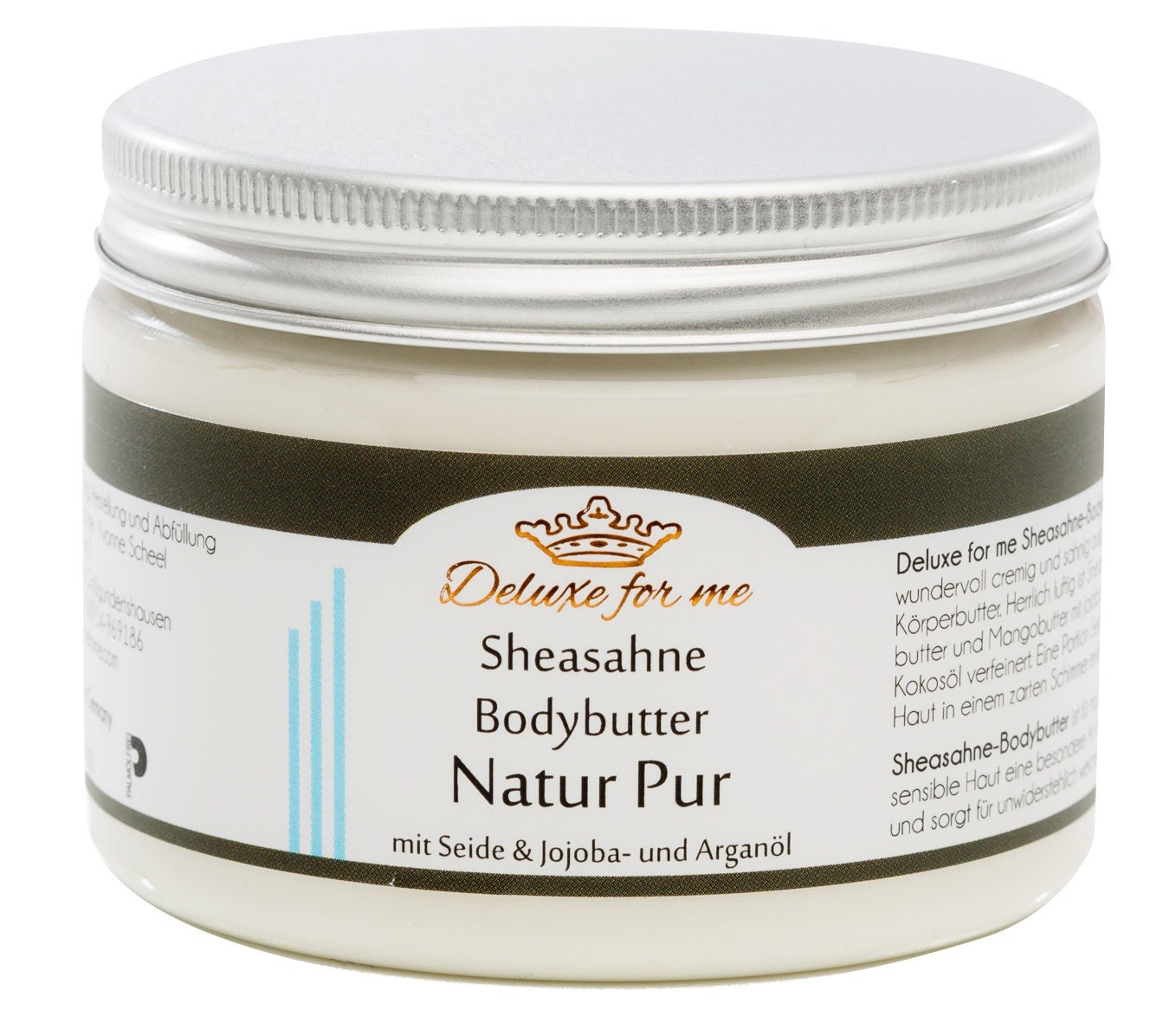 194.29Eur/1Kg Bodybutter - Sheasahne Natur Pur von Deluxeforme