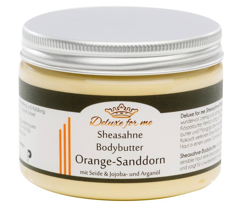 194.29Eur/1Kg Bodybutter - Sheasahne Orange Mit Sanddorn von Deluxeforme