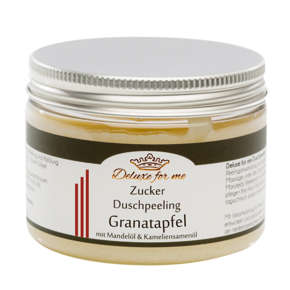 70.-Eur/1Kg Duschpeeling Granatapfel Duschmousse Zucker von Deluxeforme