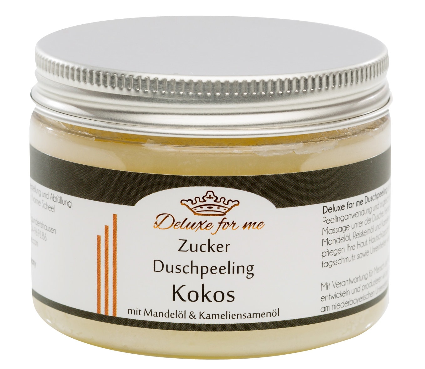 70.-Eur/1Kg Duschpeeling Kokos Duschmousse Zucker von Deluxeforme