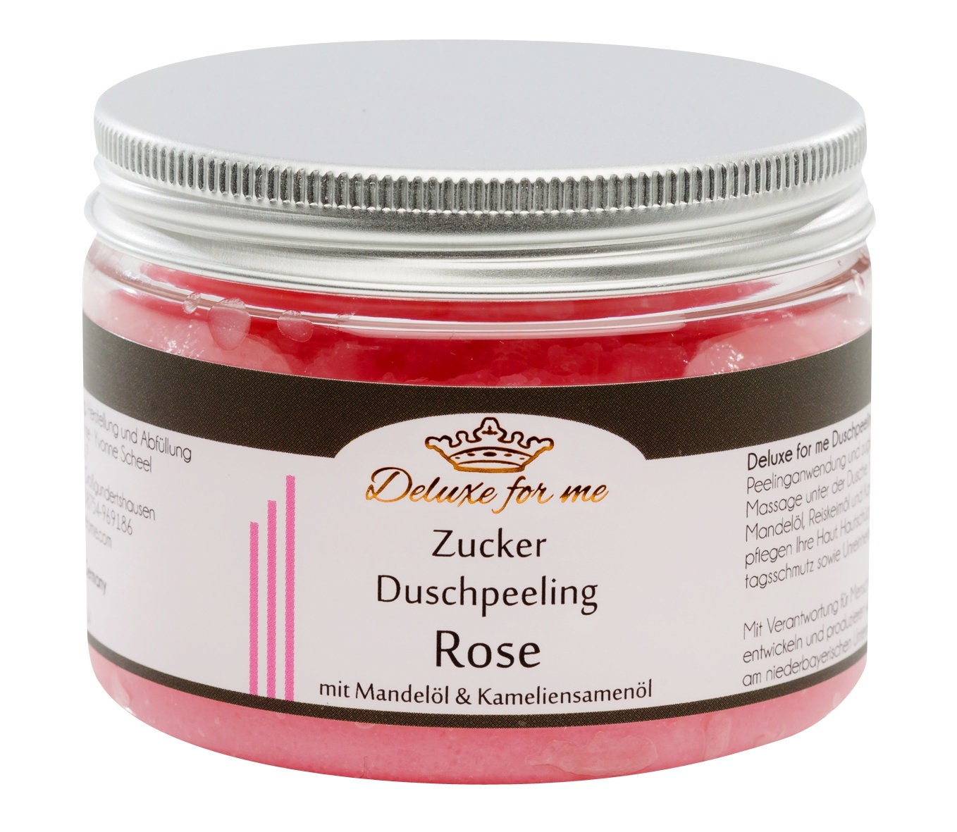 70.-Eur/1Kg Duschpeeling Rose Duschmousse Zucker von Deluxeforme