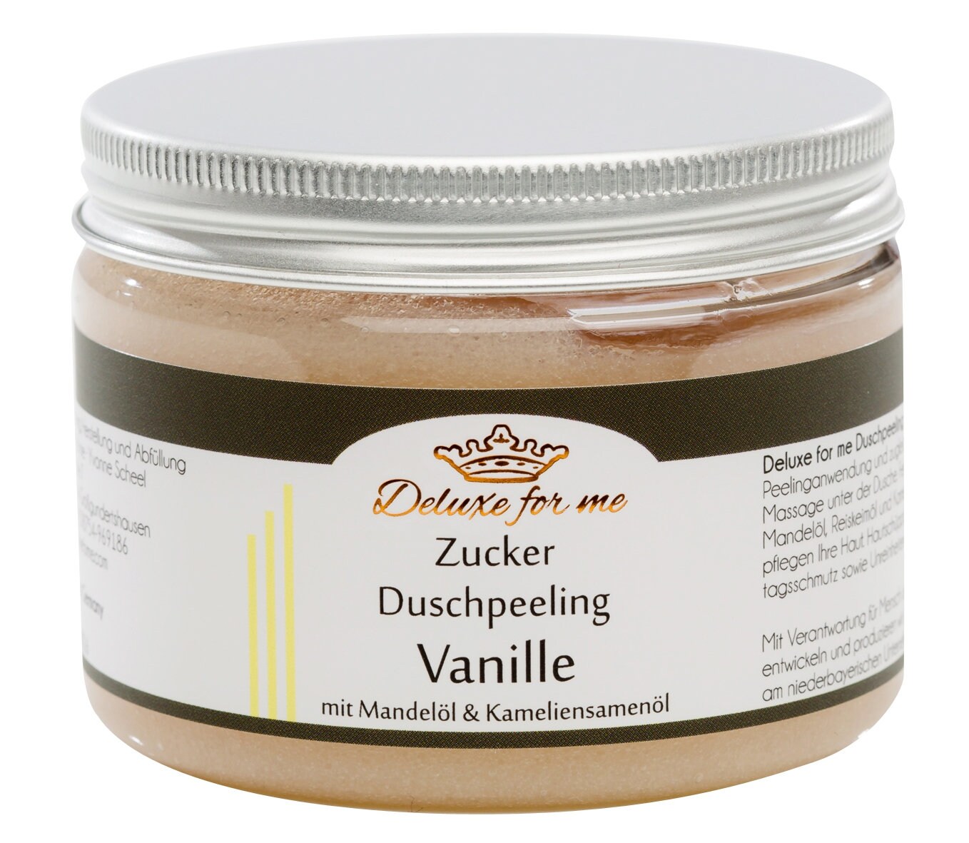 70.-Eur/1Kg Duschpeeling Vanille Duschmousse Zucker von Deluxeforme