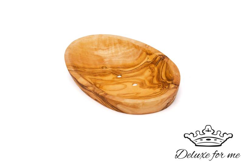 Olivenholz Seifenschale Oval Groß von Deluxeforme