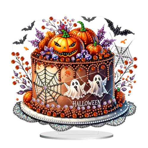 5D DIY Diamond Painting Halloween Deko, Diamant Malerei Tischdeko Ornament, Diamant Painting Halloween Kürbis Eule Deko (11) von Demiawaking