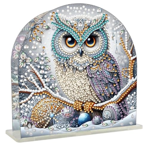 Acryl DIY 5D Diamond Painting Handtuchhalter Weihnachten Set, Diamant Malerei Taschentuch Organizer Taschentuchbox, Weihnachtsdeko Taschentuch Aufbewahrung Kit (V) von Demiawaking