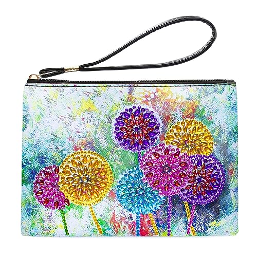 DIY Diamond Painting Handtasche Aufbewahrungstasche, Diamant Painting Tasche Kreuzstich Stickerei Geldbörse, Diamant Malerei Kosmetiktasche, Kinder Erwachsene Geschenk (K) von Demiawaking