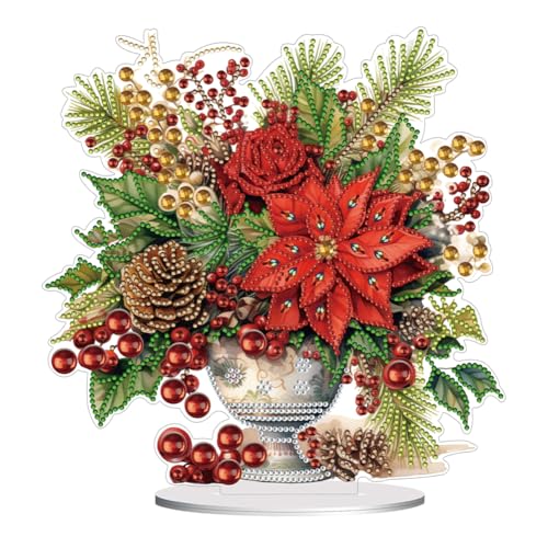 Demiawaking DIY 5D Mosaik Kristall Diamond Painting Weihnachtsbaum Handwerk Diamant Malerei Kit Weihnachtsdeko Ornamente Weihnachten Geschenke (19) von Demiawaking