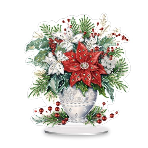 Demiawaking DIY 5D Mosaik Kristall Diamond Painting Weihnachtsbaum Handwerk Diamant Malerei Kit Weihnachtsdeko Ornamente Weihnachten Geschenke (24) von Demiawaking