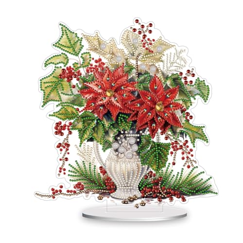 Demiawaking DIY 5D Mosaik Kristall Diamond Painting Weihnachtsbaum Handwerk Diamant Malerei Kit Weihnachtsdeko Ornamente Weihnachten Geschenke (26) von Demiawaking