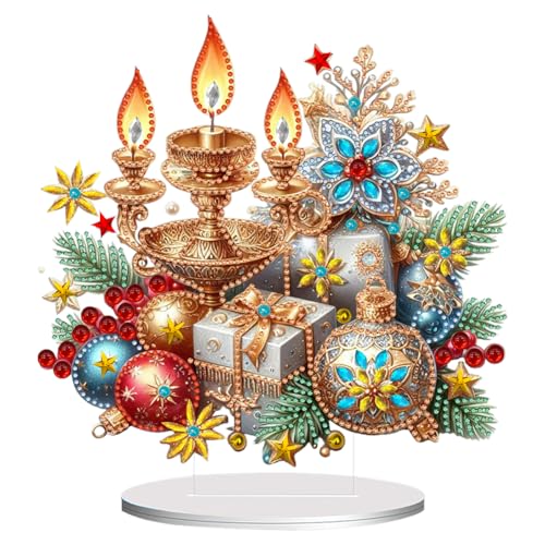 Demiawaking DIY 5D Mosaik Kristall Diamond Painting Weihnachtsbaum Handwerk Diamant Malerei Kit Weihnachtsdeko Ornamente Weihnachten Geschenke (31) von Demiawaking