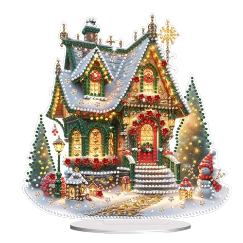 Demiawaking DIY 5D Mosaik Kristall Diamond Painting Weihnachtsbaum Handwerk Diamant Malerei Kit Weihnachtsdeko Ornamente Weihnachten Geschenke (34) von Demiawaking